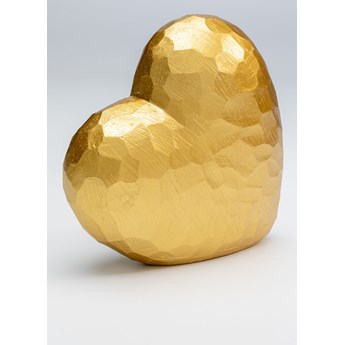 Figurka dekoracyjna Heart 14x14 cm złota