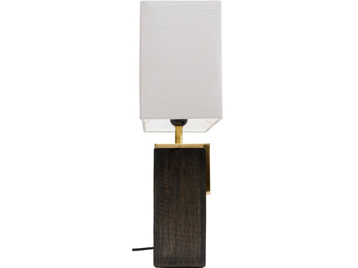 Lampa stołowa Osaka 40x50 cm mango - klosz kremowy Lampa z kloszem Kolor Beżowy