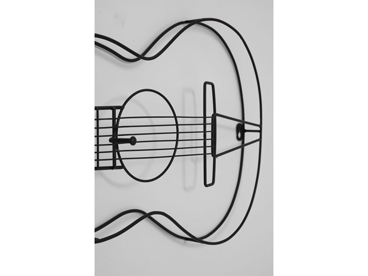 Wieszak ścienny Guitar 81x31 cm czarny Typ Wieszaki