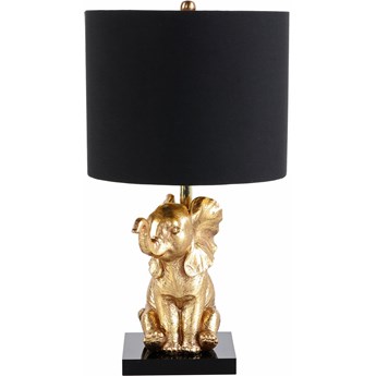 Lampa stołowa Animal Sitting Elephant Ø25x47 cm czarno-złota