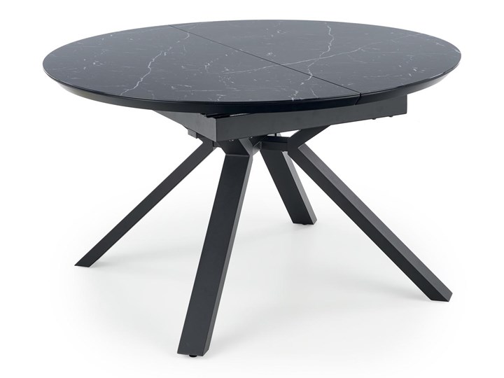 Okrągły stół rozkładany z marmurowym blatem Vertigo