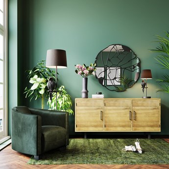 Dywan bawełniany zielony 170x240 cm