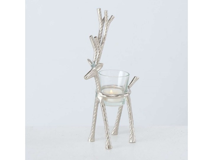 Świecznik Reindeer 27cm silver, 7 x 13 x 27 cm