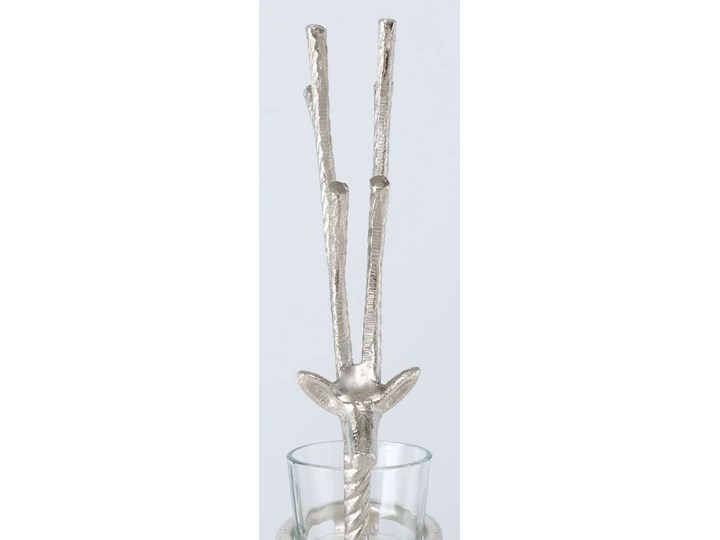 Świecznik Reindeer 37cm silver, 9 x 13 x 37cm Metal Podgrzewacz Szkło Kategoria Świeczniki i świece Kolor Srebrny