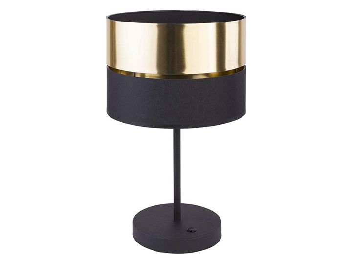 Lampa stołowa HILTON 1xE27/25W/230V mosiądz/czarny Tkanina Metal Wysokość 50 cm Kategoria Lampy stołowe