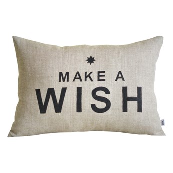 PODUSZKA Z NAPISEM - Make a wish LITTLE DREAMS