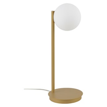 Lampa biurkowa stołowa nocna GAMA LAMPKA G9 12W wys.43cm | złoty