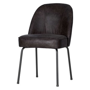 Krzesło skóra czarna Vogue 50x83x57