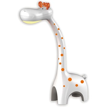 Biała lampka dziecięca LED biurkowa żyrafa - S250-Atro