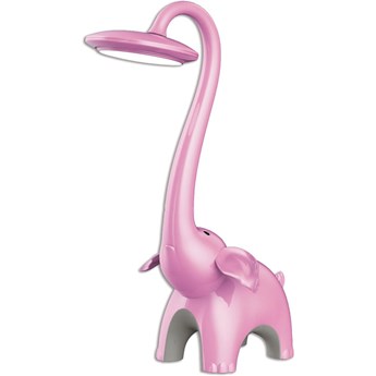 Różowa lampka biurkowa dla dziewczynki słonik - S251-Fensi