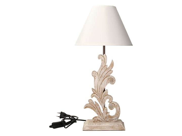 Lampa stołowa Ontario 53cm, 25 x 25 x 53 cm Drewno Lampa z abażurem Funkcje Brak dodatkowych funkcji