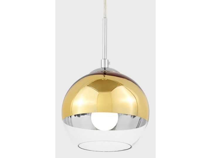 NOWOCZESNA LAMPA WISZĄCA ZŁOTA VERONI D20 Lampa z kloszem Ilość źródeł światła 1 źródło Metal Szkło Styl Nowoczesny