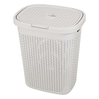 Jasnoszary kosz na pranie Addis Calico, 50 l