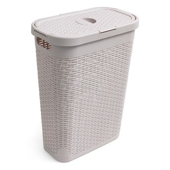 Beżowy kosz na pranie Addis Calico, 40 l