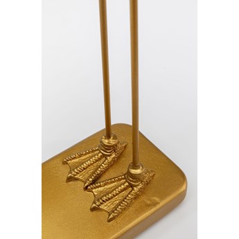 Figurka dekoracyjna Flamingo Love 30x39 cm złota