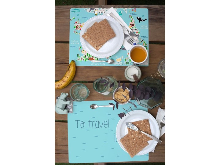 Zestaw 2 mat stołowych Little Nice Things World Podkładka pod talerz Kategoria Podkładki kuchenne