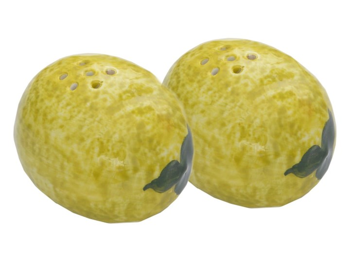 Zestaw solniczki i pieprzniczki Madre Selva Lemon Zestaw do przypraw Solniczka i pieprzniczka Kategoria Przyprawniki Ceramika Kolor Żółty
