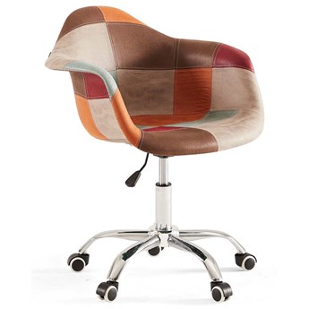 Krzesło obrotowe ART105C patchwork skóra