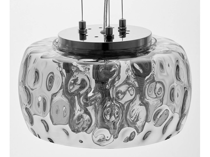 NOWOCZESNA LAMPA WISZĄCA CHROMOWANA RUBINA D30 Kryształ Ilość źródeł światła 4 źródła Metal Lampa z kryształkami Lampa z abażurem Szkło Lampa z kloszem Pomieszczenie Salon