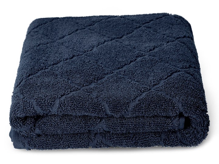 Ręcznik SAMINE z marokańską koniczyną granatowy 70x130 cm - Homla Ręcznik kąpielowy Bawełna Łazienkowe Kolor Szary