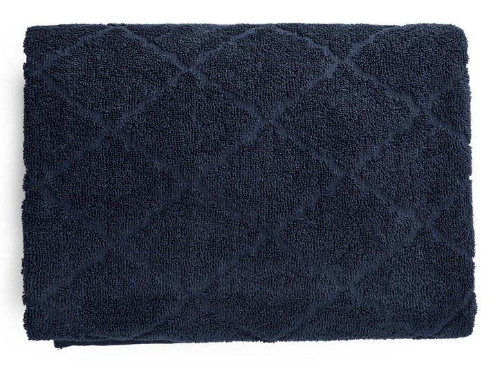 Ręcznik SAMINE z marokańską koniczyną granatowy 70x130 cm - Homla Kolor Szary Ręcznik kąpielowy Bawełna Łazienkowe Kategoria Ręczniki
