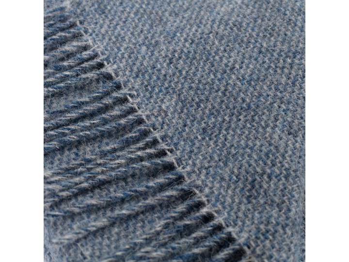 Pled Zelandia 140x200cm blue melange, 140 x 200 cm Kolor 130x180 cm Koc 140x200 cm Wełna Kategoria Koce i pledy