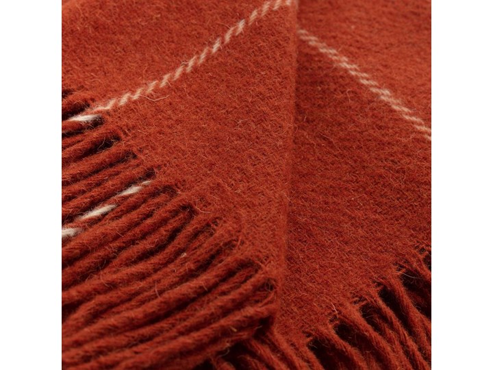 Pled Zelandia 140x200cm terracotta, 140 x 200 cm 130x180 cm Wełna Koc 140x200 cm Kategoria Koce i pledy
