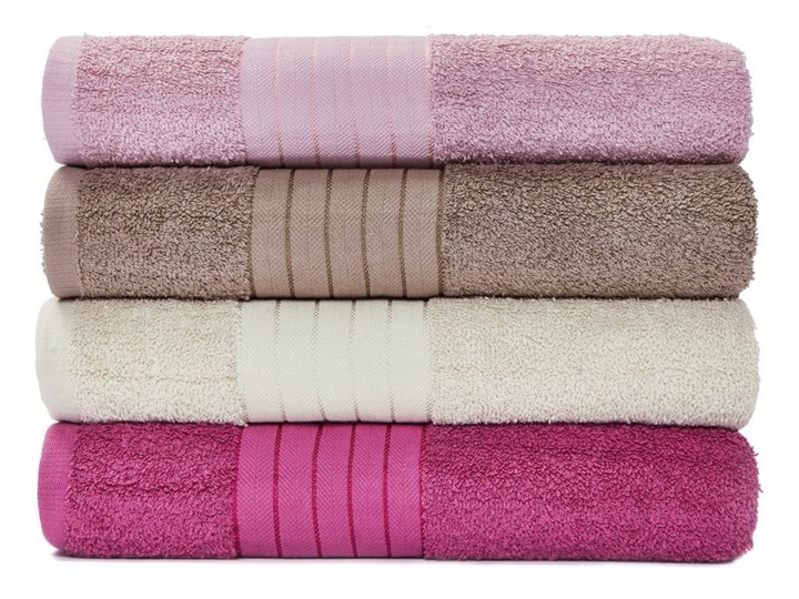 Zestaw 4 bawełnianych ręczników Le Bonom Siena, 70x140 cm Bawełna Komplet ręczników Kategoria Ręczniki