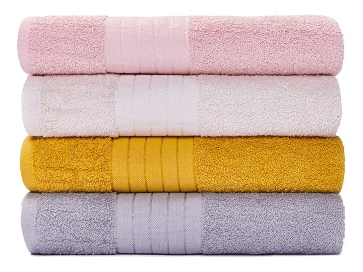 Zestaw 4 bawełnianych ręczników Le Bonom Milano, 70x140 cm Kategoria Ręczniki Bawełna Komplet ręczników Kolor Brązowy