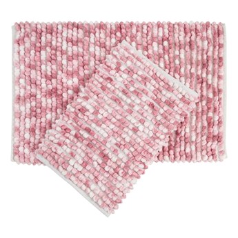 Zestaw 2 różowych bawełnianych dywaników łazienkowych Foutastic Ottova