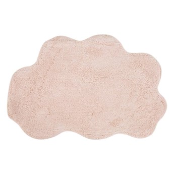 Różowy bawełniany dywanik łazienkowy Foutastic Cloud