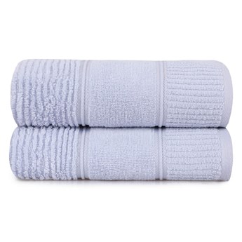 Zestaw 2 jasnoniebieskich bawełnianych ręczników Foutastic Daniela, 50x90 cm