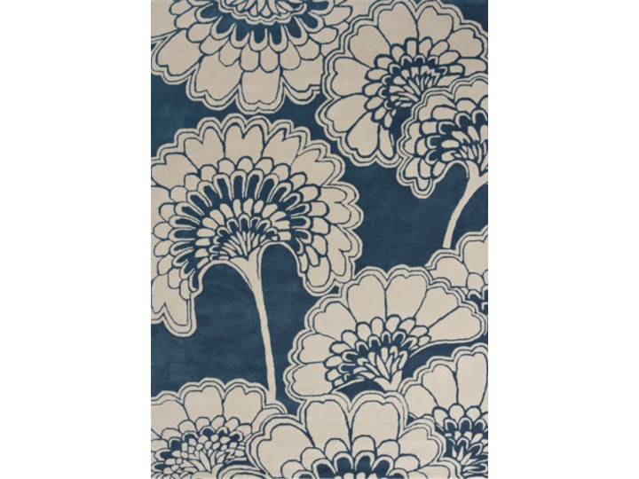 Dywan Japanese Floral Midnight Prostokątny Wełna 170x240 cm 250x350 cm Dywany 200x280 cm Kolor Beżowy 120x180 cm Kategoria Dywany