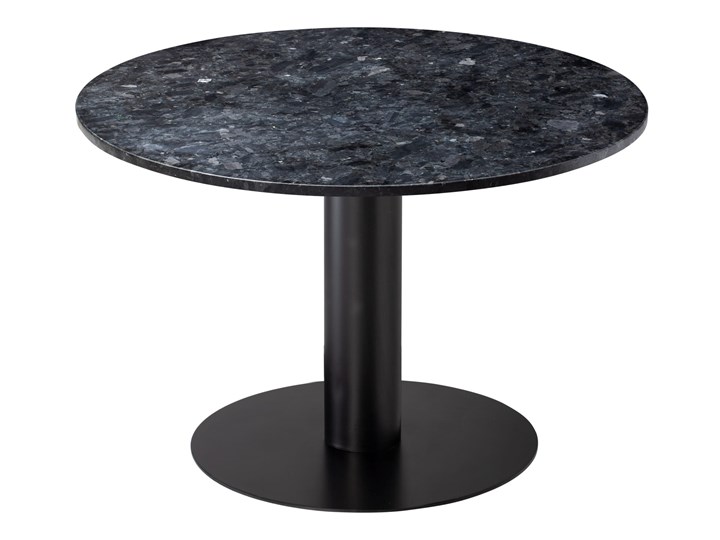 Stół jadalniany Pepo granit czarna stalowa noga Kształt blatu Okrągły Wysokość 75 cm Kolor Czarny