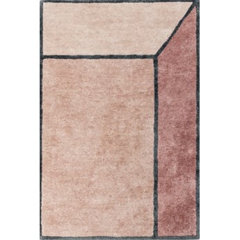 Różowo Grafitowy Dywan 3D Illusion Terracotta