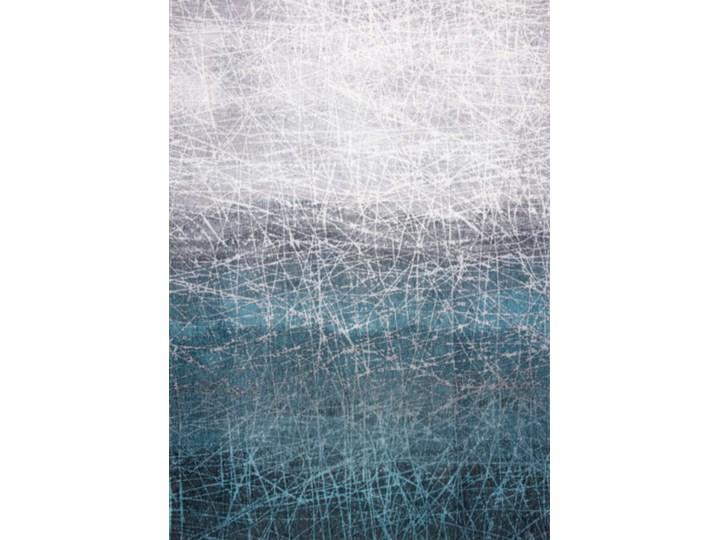 Niebieski dywan nowoczesny Polar Vortex