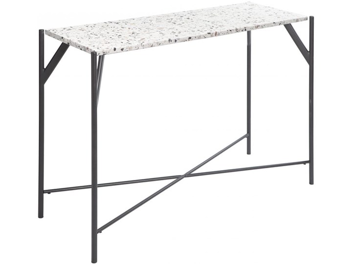 Konsola Terazzo Wysokość 75 cm Pomieszczenie Przedpokój Szerokość 35 cm Stal nierdzewna Z samym blatem Kolor Szary