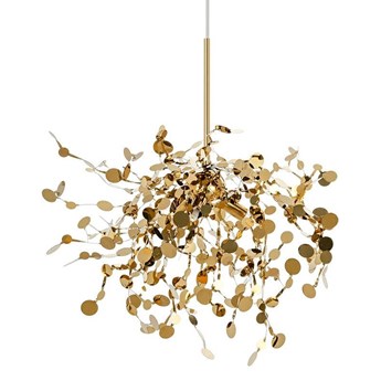 Lampa wisząca Monete złota single