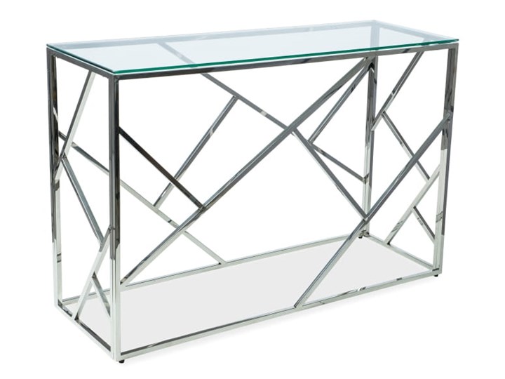 Stolik - konsola Escada C Metal Wysokość 78 cm Szkło Z samym blatem Szerokość 40 cm Kategoria Konsole