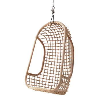 Fotel wiszący rattanowy naturalny HK Living
