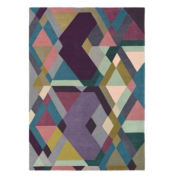 Kolorowy dywan geometryczny MOSAIC LIGHT PURPLE