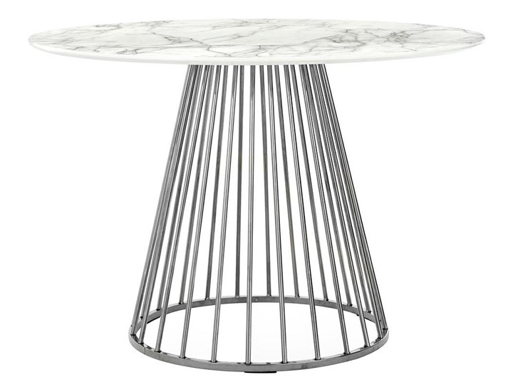 Stół Glam Marble chrom Wysokość 75 cm Metal Stal Marmur Pomieszczenie Stoły do jadalni Płyta MDF Kategoria Stoły kuchenne