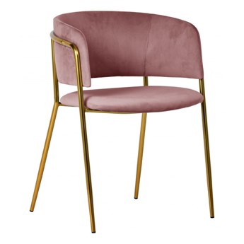 Krzesło Evia Gold różowe