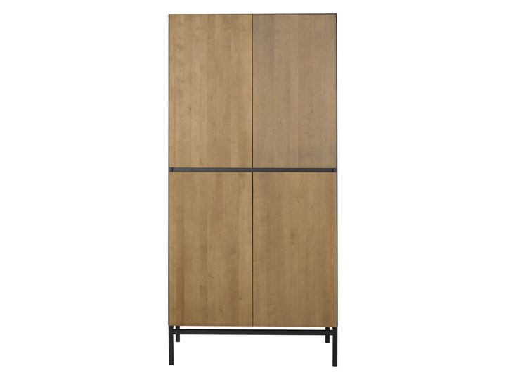 Szafa Quax drzwiczki 2+2 Havana Moonshadow Stal Płyta laminowana Drewno Szerokość 94 cm Wysokość 197 cm Metal Płyta MDF Głębokość 57 cm Styl Skandynawski