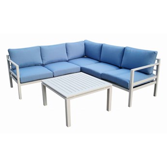 Aluminiowy zestaw ogrodowy w marynarskim klimacie