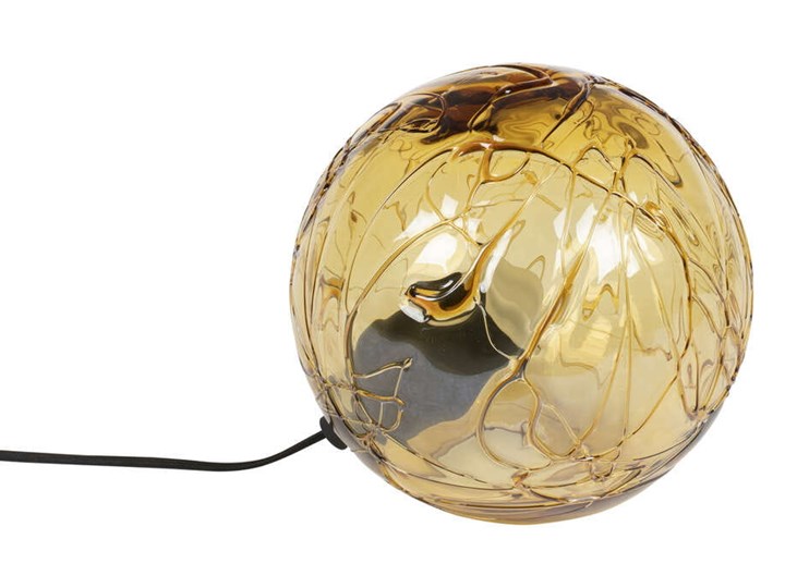 Klimatyczna lampa stołowa Lune Dutchbone Lampa nocna Stal Szkło Lampa gabinetowa Wysokość 24 cm Styl Nowoczesny