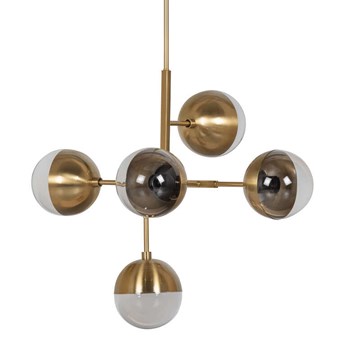 Lampa wisząca Globular antyczny mosiądz