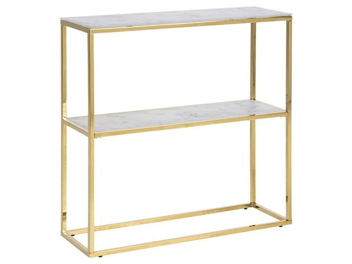 Konsola Alisma Wysokość 81 cm Głębokość 26 cm Głębokość 80 cm Stal nierdzewna Z półką Szerokość 80 cm Wysokość 79 cm Metal Wysokość 80 cm Pomieszczenie Sypialnia Styl Nowoczesny