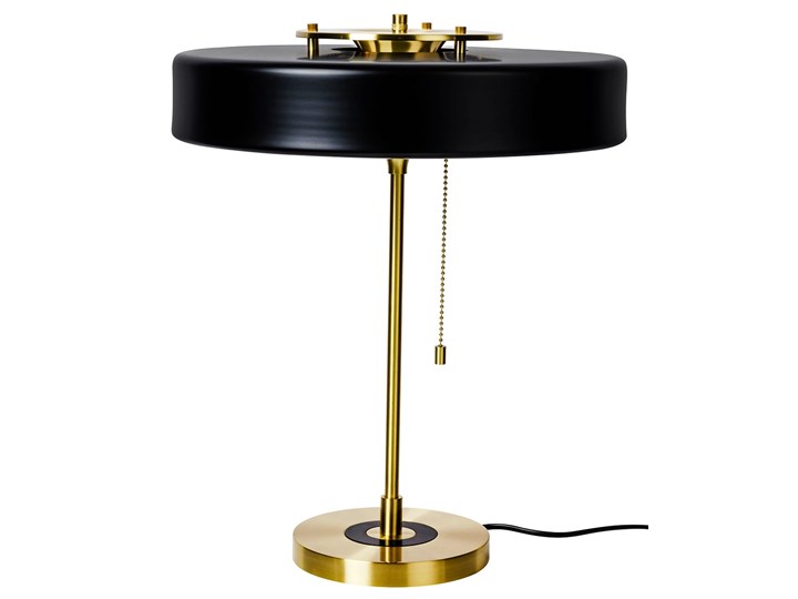 Lampa biurkowa Arte czarna Metal Lampa z kloszem Kolor Czarny Stal Wysokość 42 cm Pomieszczenie Salon