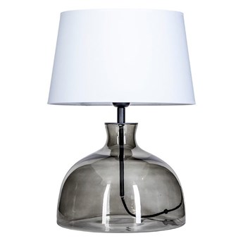 Szklana lampa stołowa Haga dymione szkło